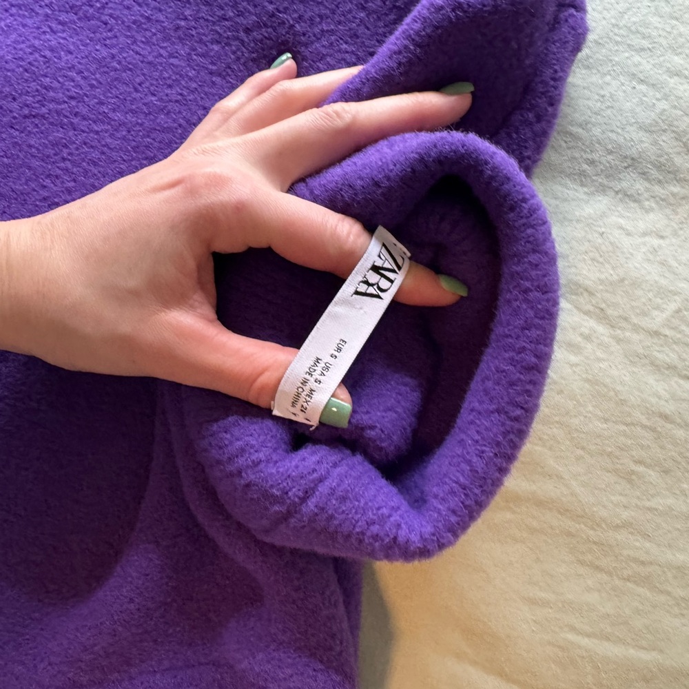 Zara Purple Fleece Jacket